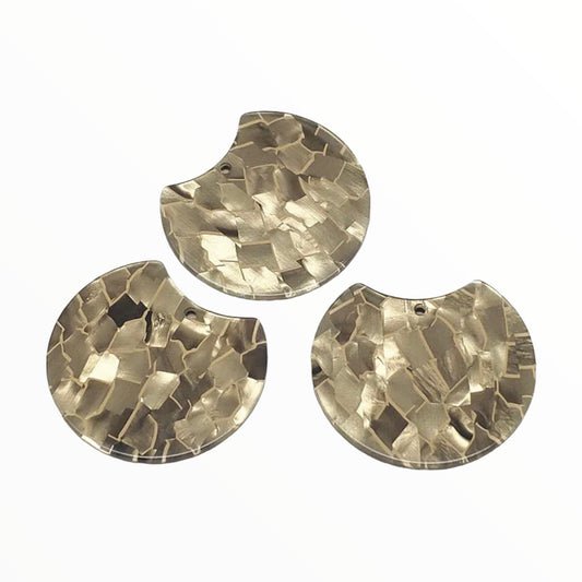 37*30mm Marble Blend Acrylic Rounds - See Color Options