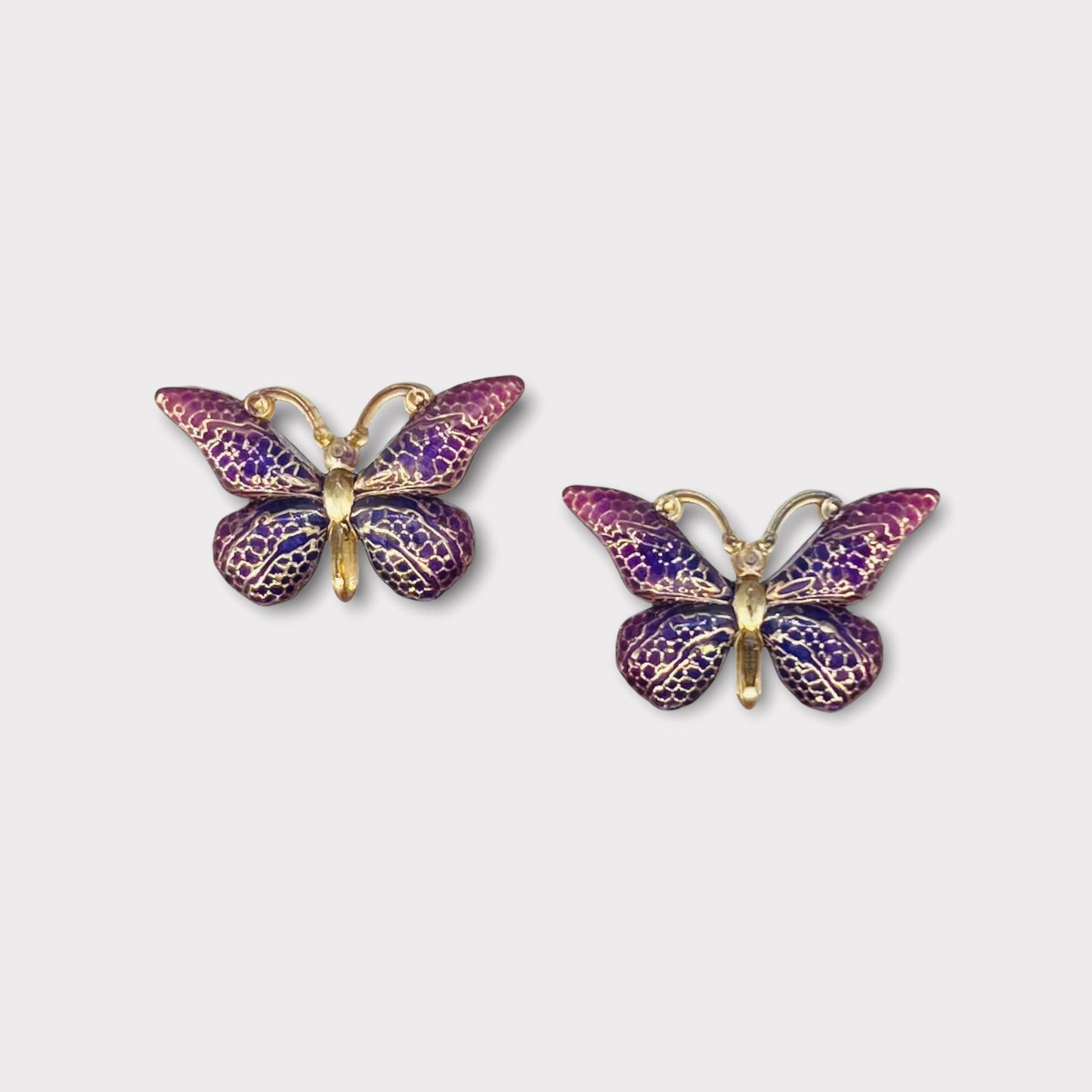 Papillons Bling en résine 25 x 38 mm, dos plat, vendus par paire - Voir les options de couleur