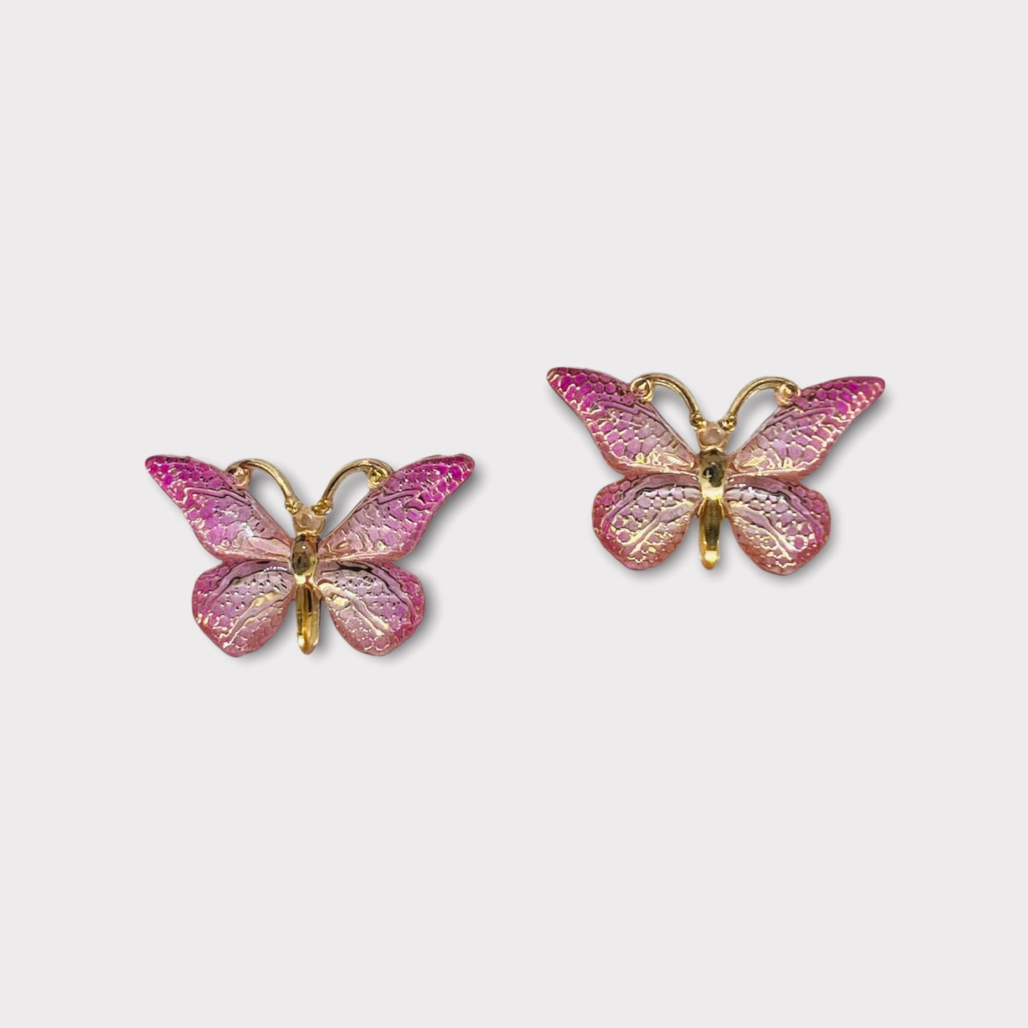 Papillons Bling en résine 25 x 38 mm, dos plat, vendus par paire - Voir les options de couleur