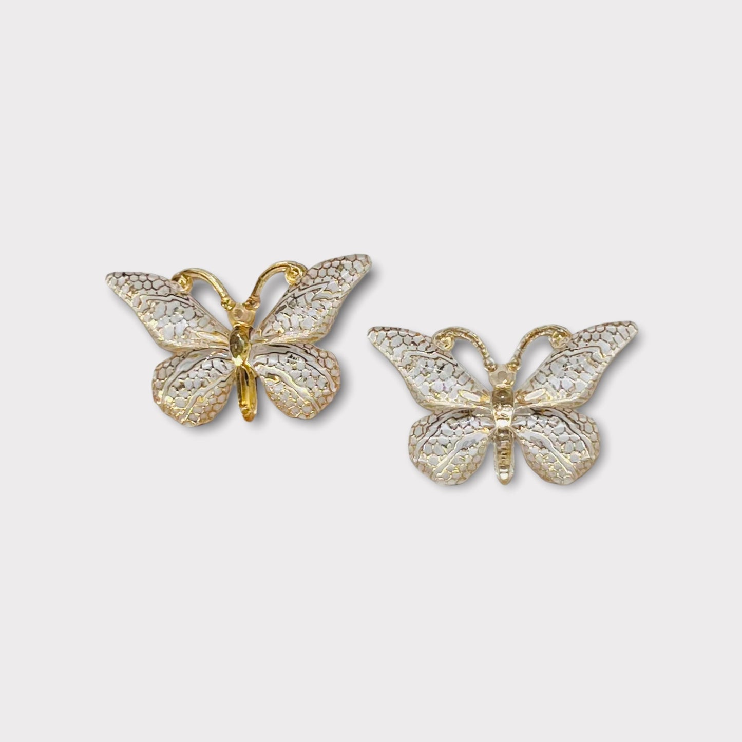 Papillons Bling en résine 25 x 38 mm, dos plat, vendus par paire - Voir les options de couleur