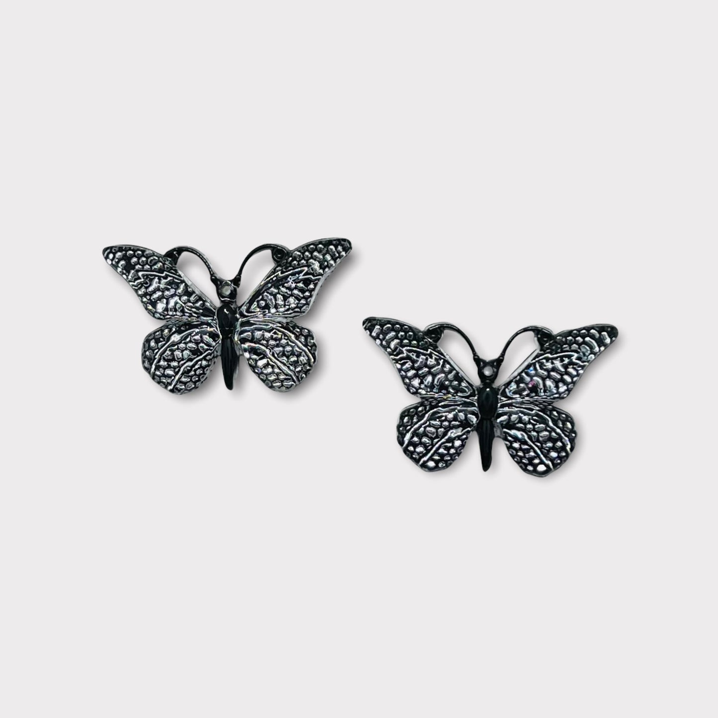 Papillons Bling en résine 25 x 38 mm, dos plat, vendus par paire - Voir les options de couleur