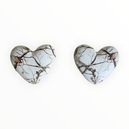 21*23mm Patterned Hearts - See Color Options