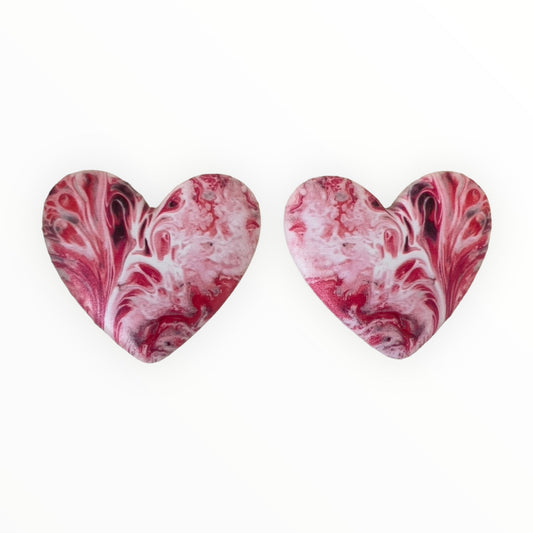 32*36mm Patterned Hearts - See Color Options