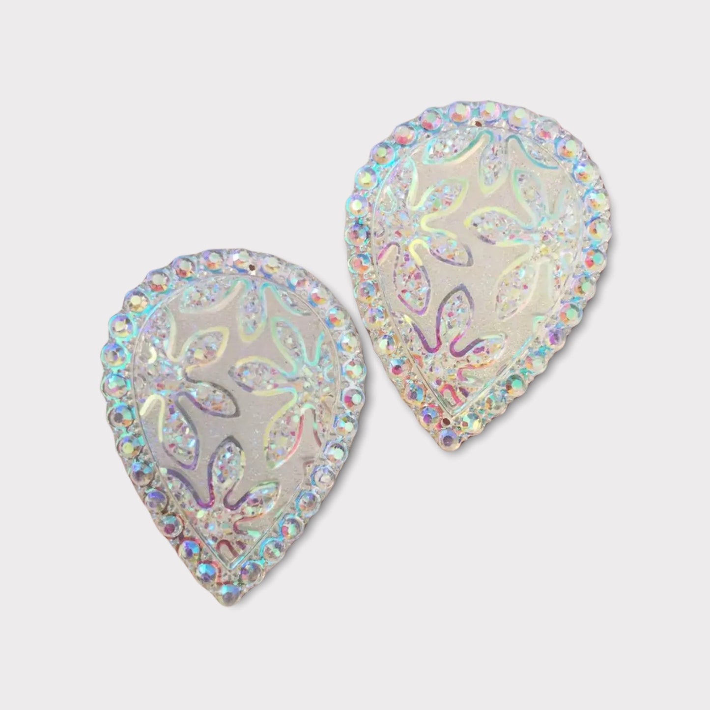 30*40 Resin Teardrop Flower AB - See Color Options