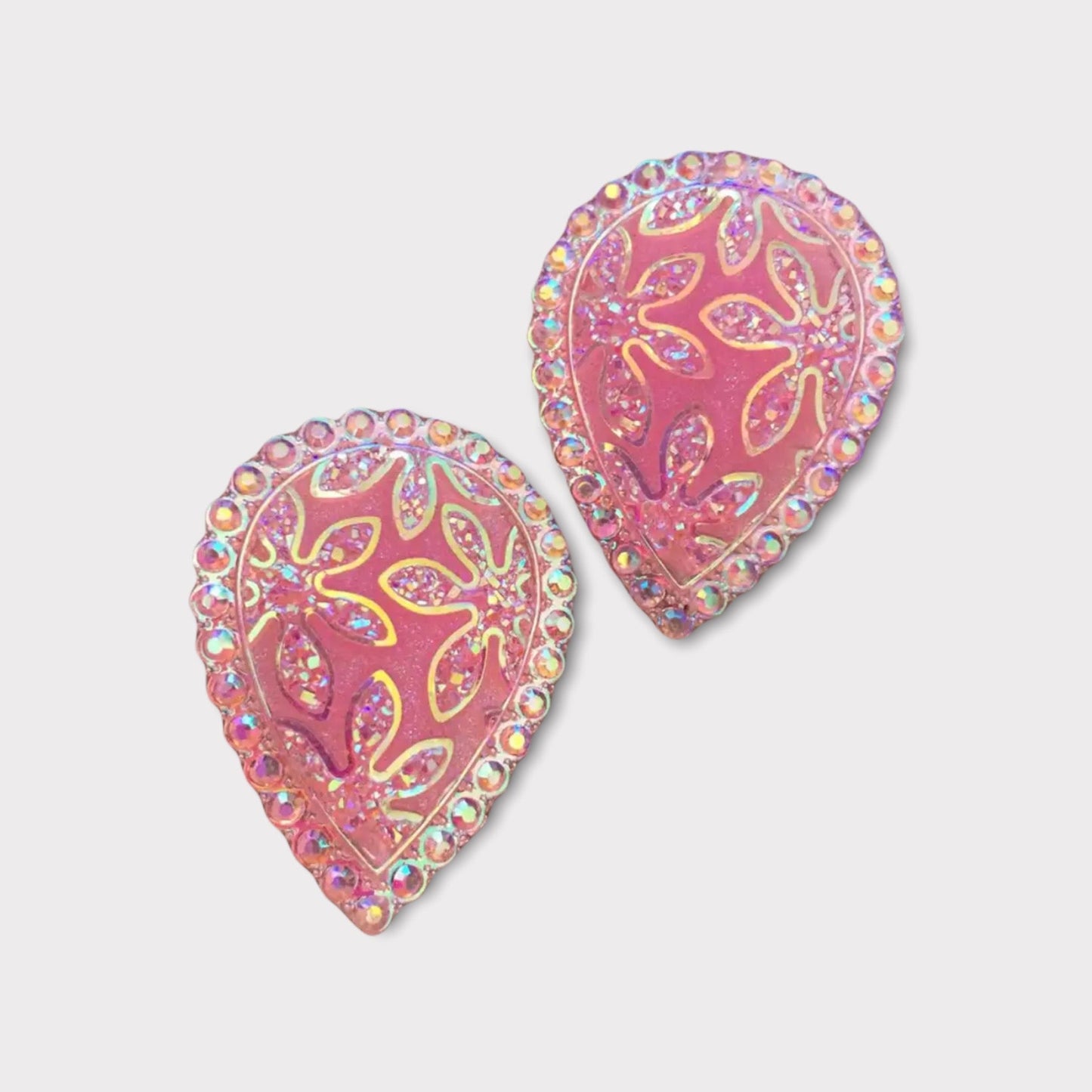 30*40 Resin Teardrop Flower AB - See Color Options