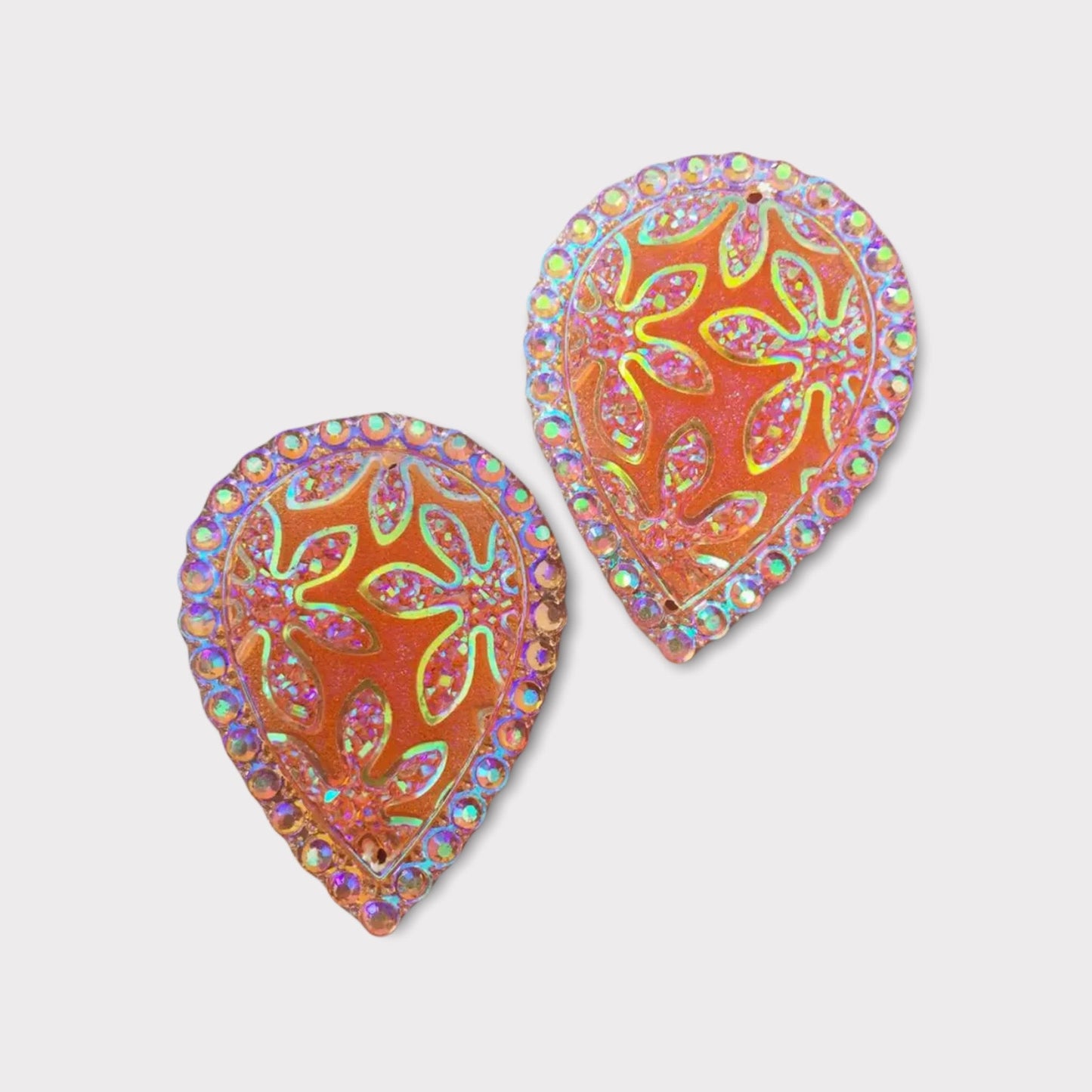 30*40 Resin Teardrop Flower AB - See Color Options
