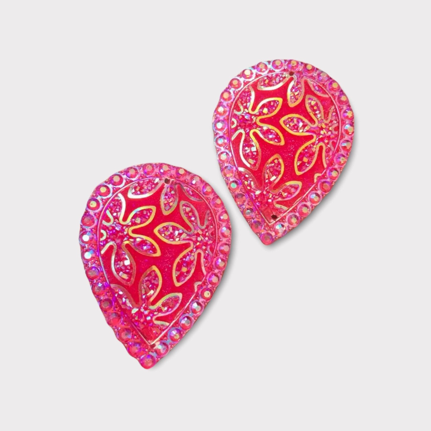 30*40 Resin Teardrop Flower AB - See Color Options