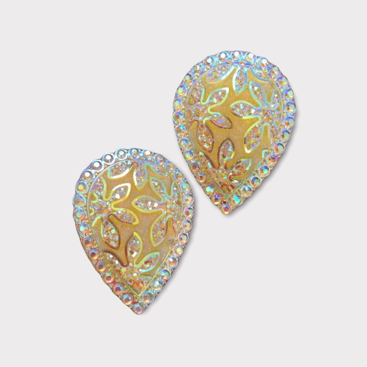 30*40 Resin Teardrop Flower AB - See Color Options