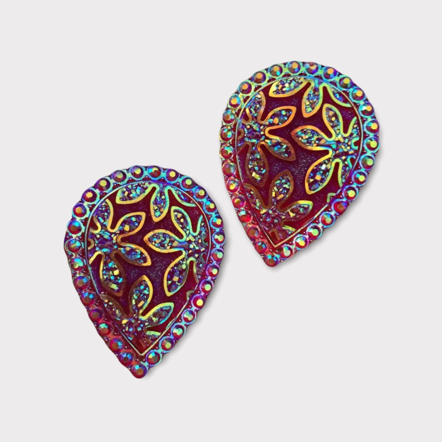 30*40 Resin Teardrop Flower AB - See Color Options