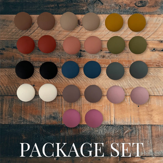 18mm Matte Round Dome, Glue On Resin Gems, Sold in Pairs or Full Set - See Color Options