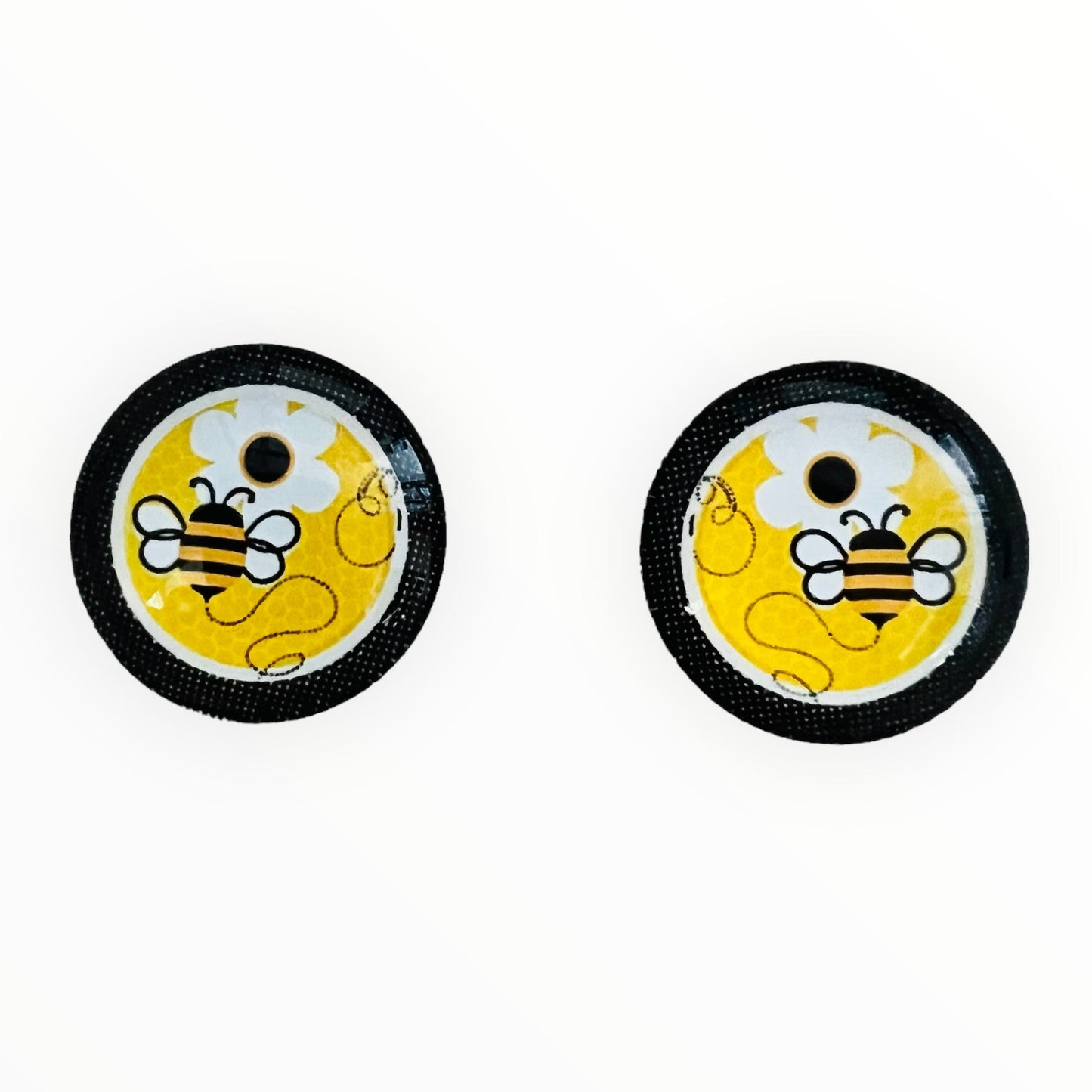 20mm Bugs with Background image in Glass, Glue on - See Color Options