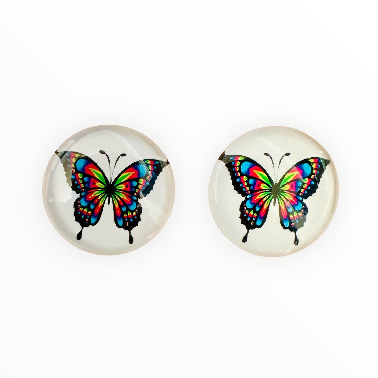 20mm Bugs with Background image in Glass, Glue on - See Color Options