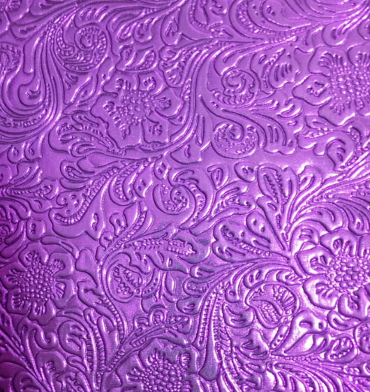 Purple Metallic Embossed - 8*12 Inch Vinyl Backing Material