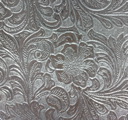 Silver Metallic Embossed - 8*12 Inch Vinyl Backing Material