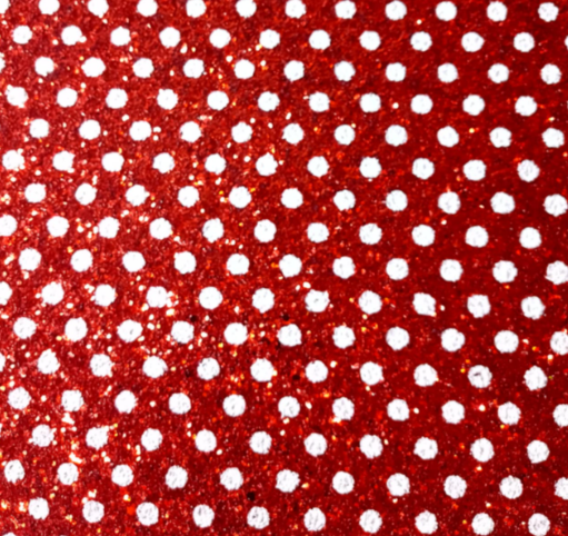 Sparkly Christmas Polka-dots 8*12 Inch Vinyl Backing Material