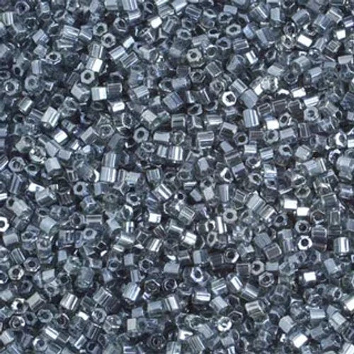 10/0 2-Cut Preciosa Beads Transparent Black Diamond
