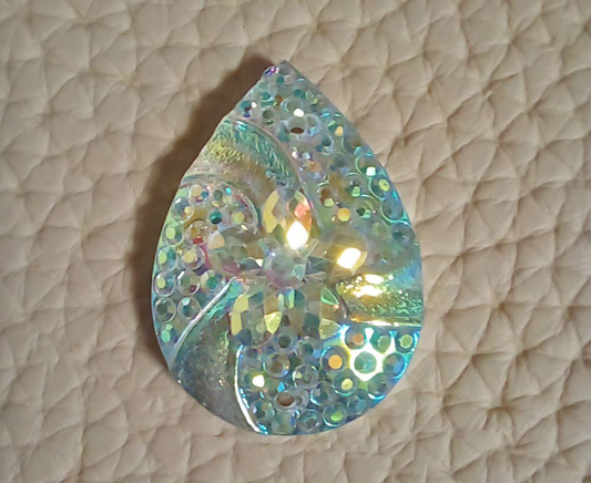 Crystal AB Teardrop Cabochon -25 x 18mm