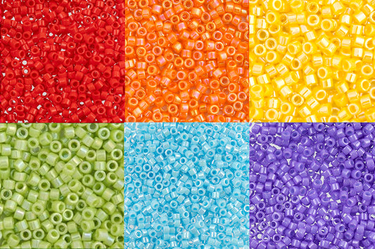 11/0 Delica Seed Bead, Rainbow Color Set