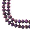 Crystal Lane DIY Rondelle 2 Strand 7in, 8x10mm, Opaque Purple Iris