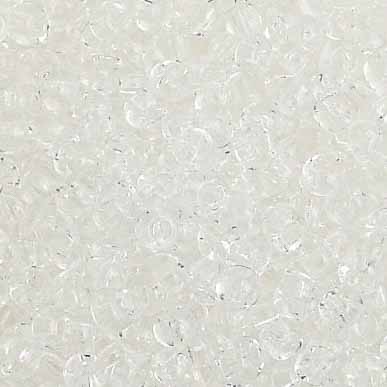 8/0 Preciosa Seed Beads Transparent Crystal