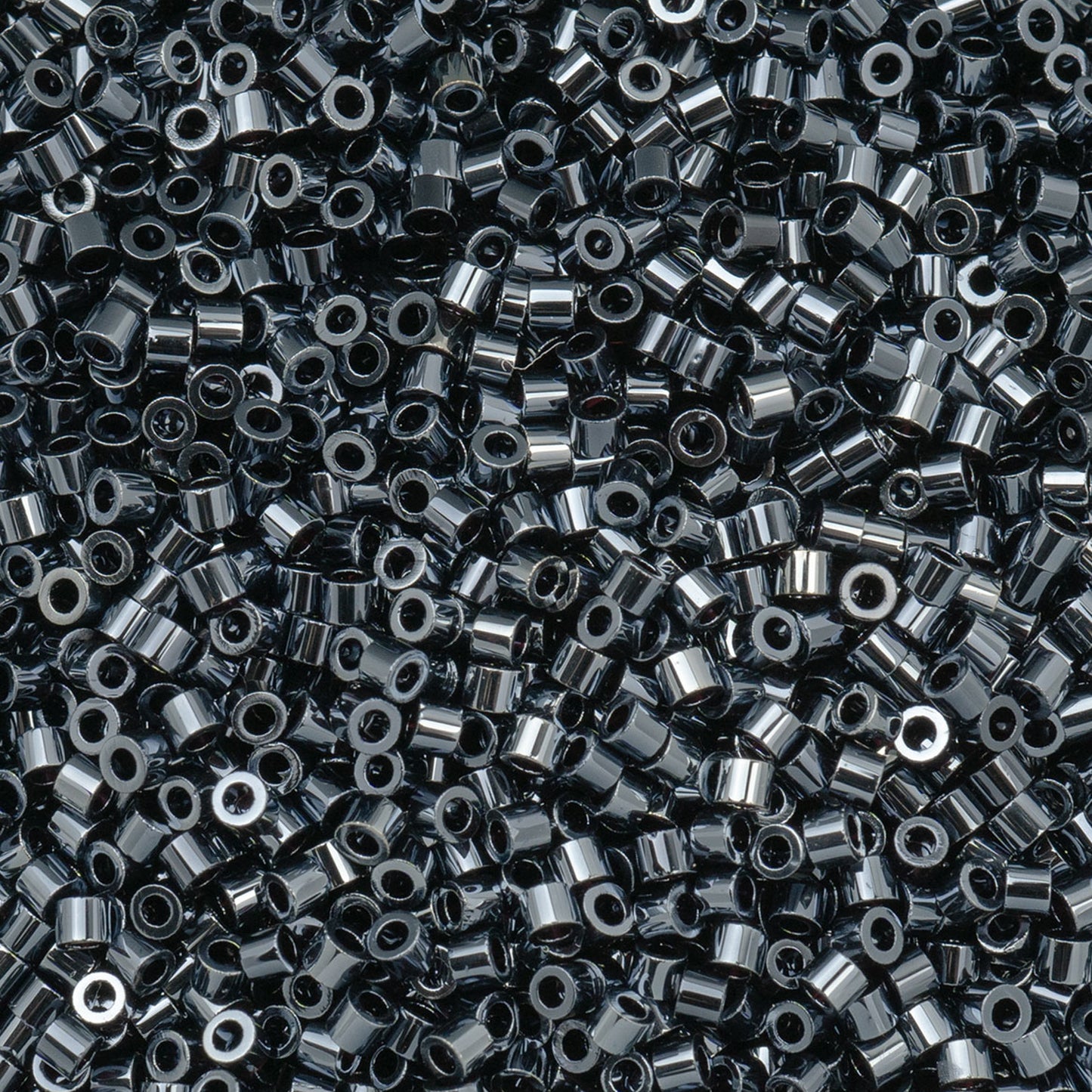 11/0 Cylin Bead, 25g Bag, Gunmetal