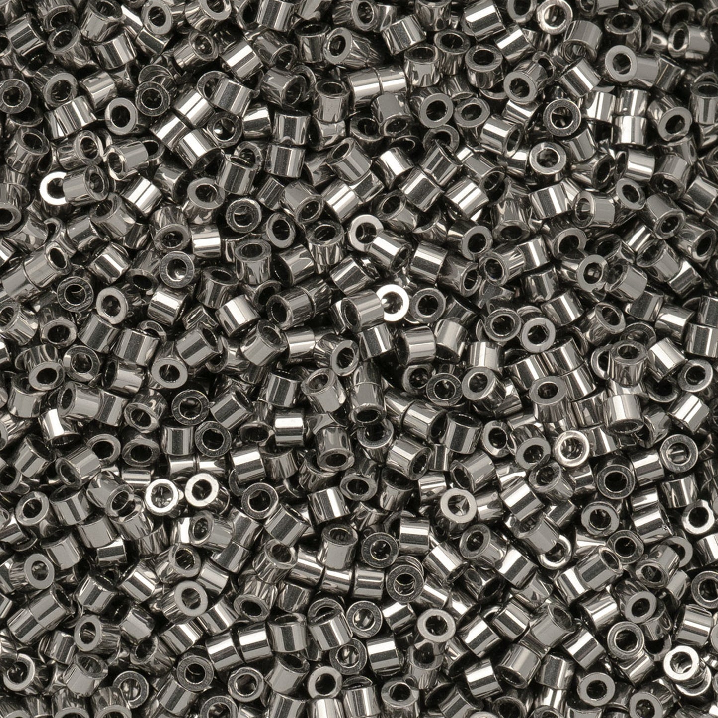 11/0 Cylin Bead, 25g Bag, Steel