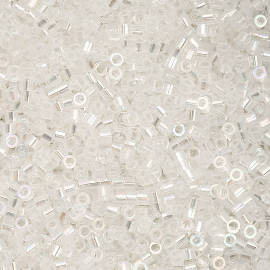 11/0 Cylin Bead, 25g Bag, Crystal AB