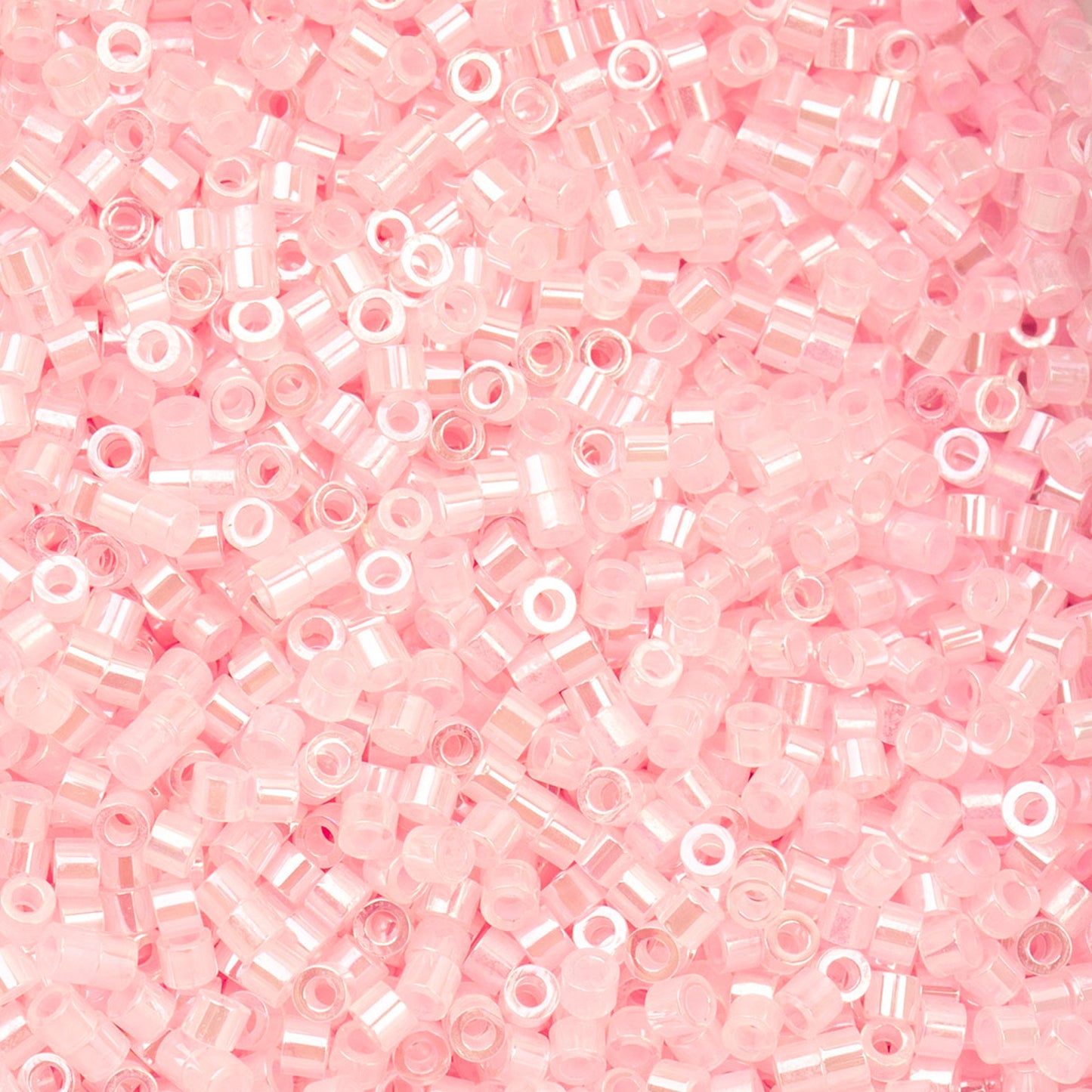11/0 Cylin Bead, 25g Bag, Light Crystal Pink Ceylon