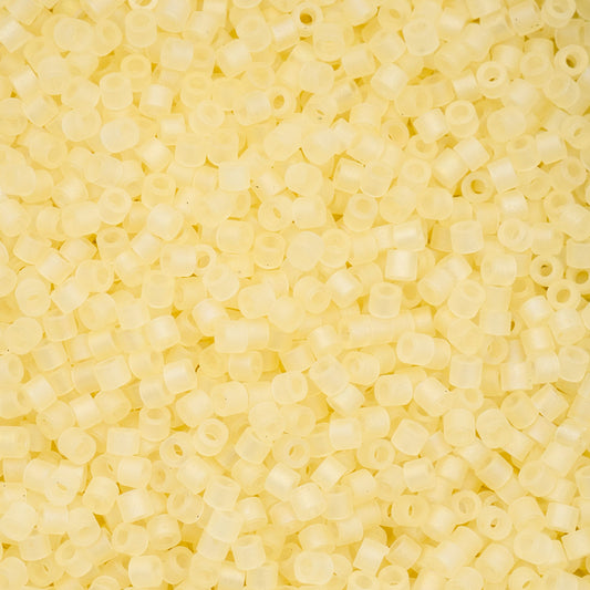 Cylin Bead 11/0 25g Bag, Matte Macaron AB - Yellow