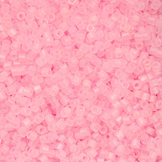Cylin Bead 11/0 25g Bag, Matte Macaron AB - Dark Pink