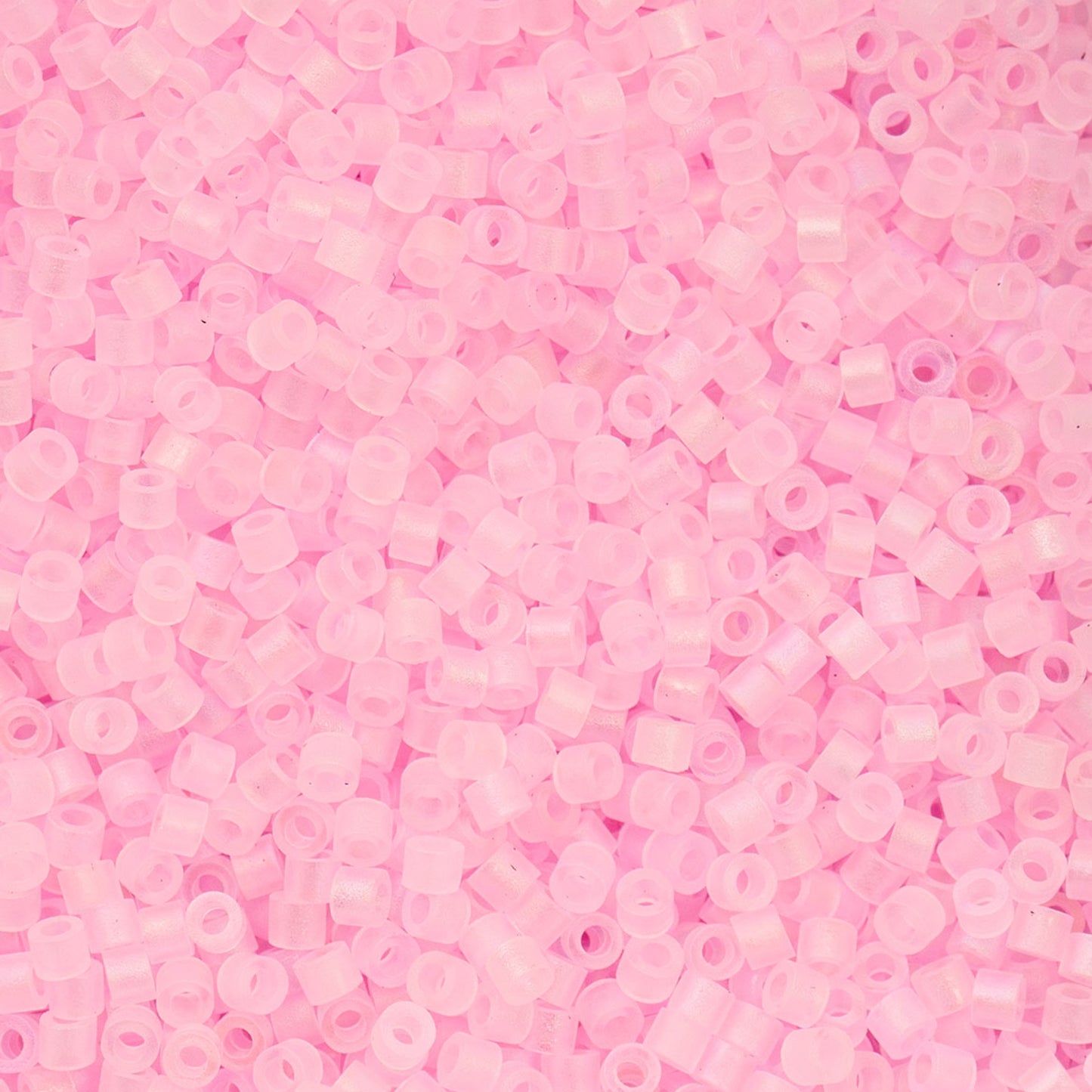 Cylin Bead 11/0 25g Bag, Matte Macaron AB - Baby Pink