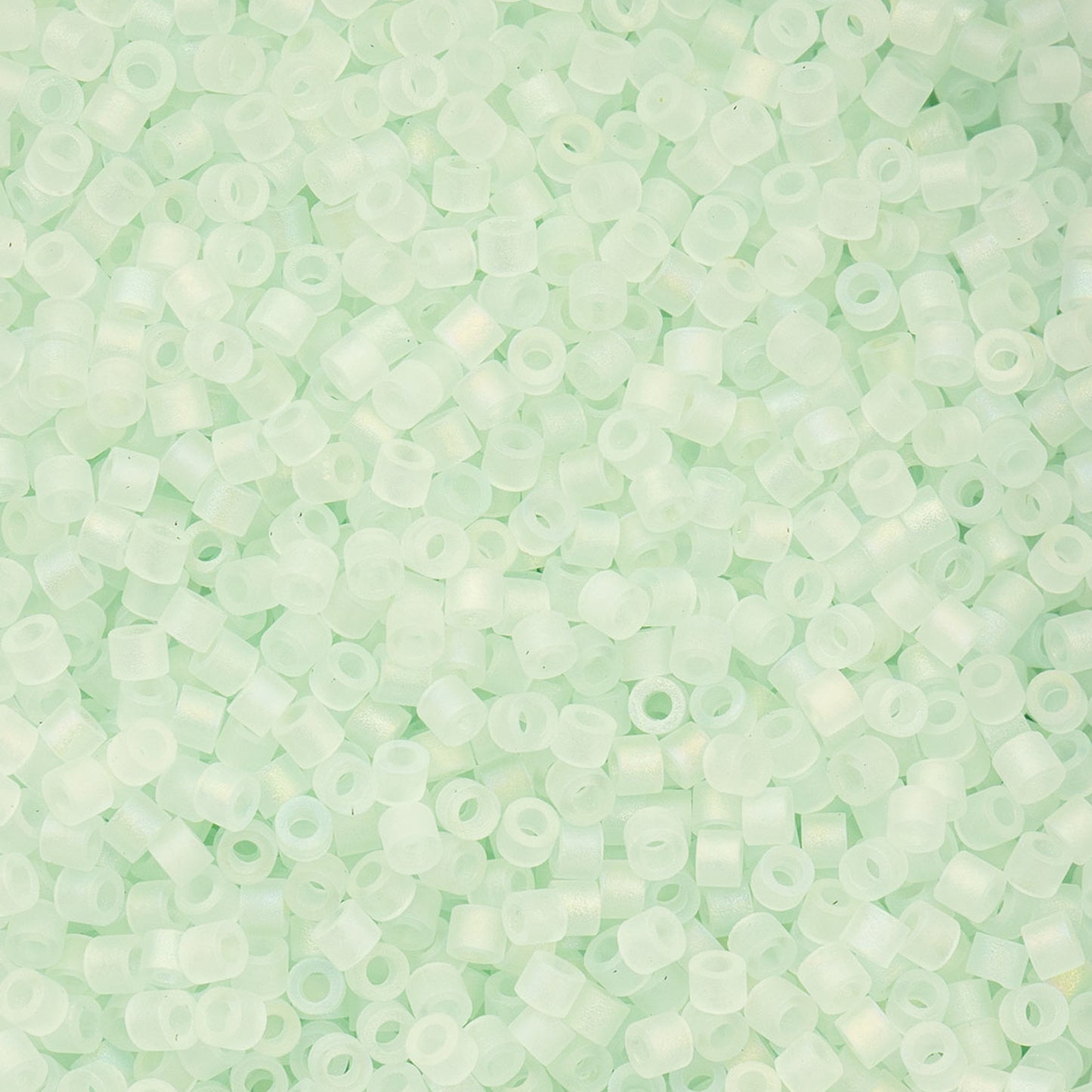 Cylin Bead 11/0 25g Bag, Matte Macaron AB - Crystal Sky