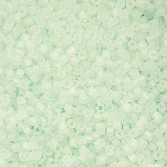 Cylin Bead 11/0 25g Bag, Matte Macaron AB - Crystal Sky