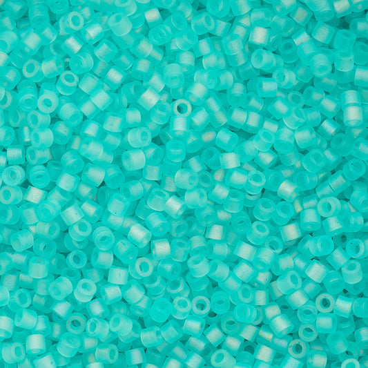 Cylin Bead 11/0 25g Bag, Matte Macaron AB - Blue Turquoise