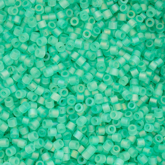 Cylin Bead 11/0 25g Bag, Matte Macaron AB -Green Turquoise
