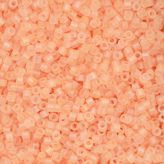 Cylin Bead 11/0 25g Bag, Matte Macaron AB - Light Tangerine