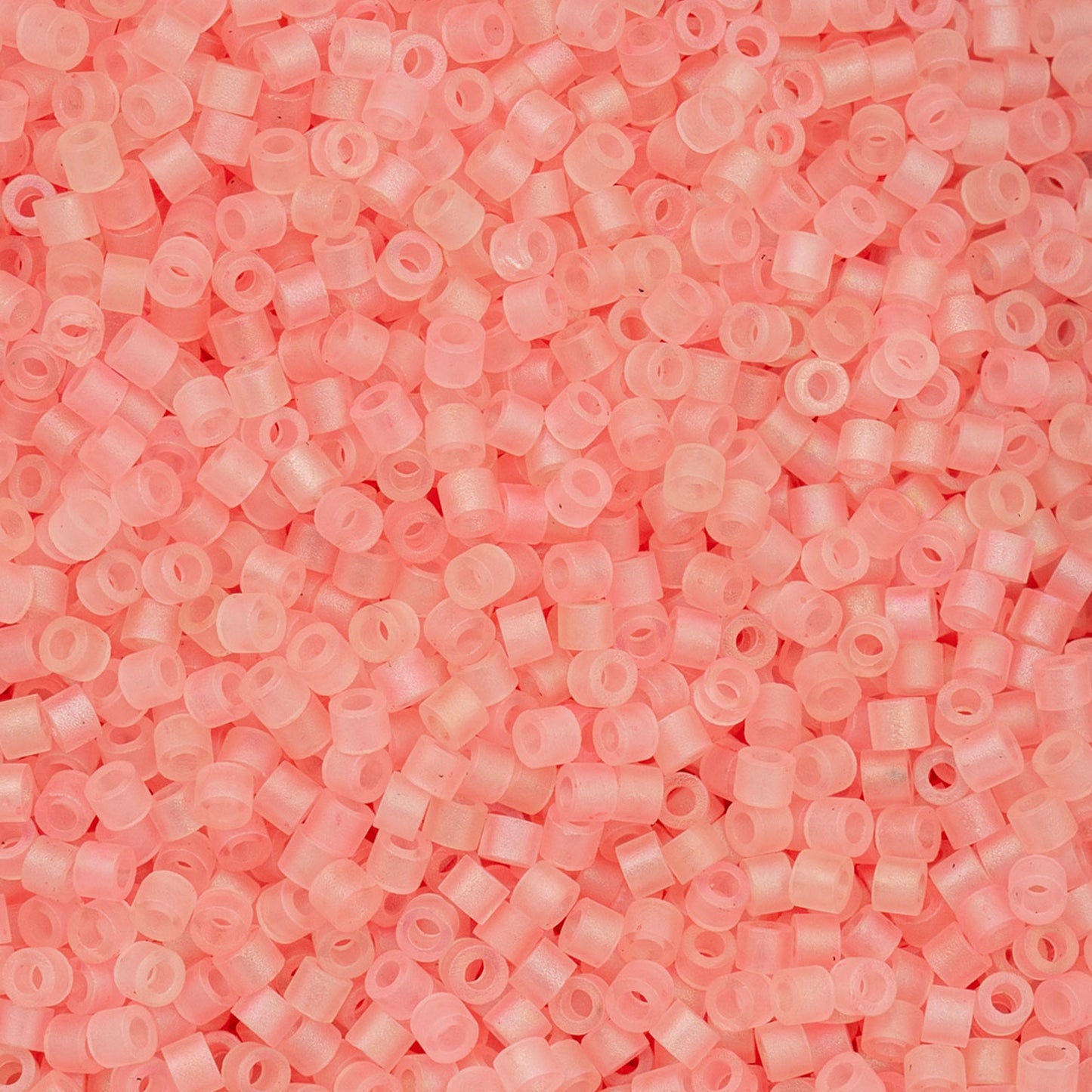 Cylin Bead 11/0 25g Bag, Matte Macaron AB - Light Coral