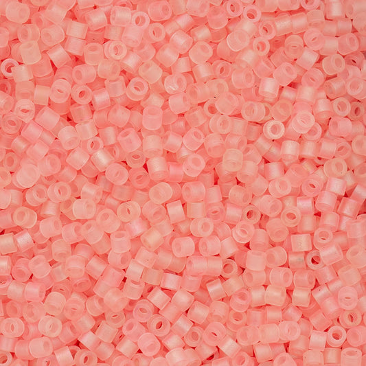 Cylin Bead 11/0 25g Bag, Matte Macaron AB - Light Coral