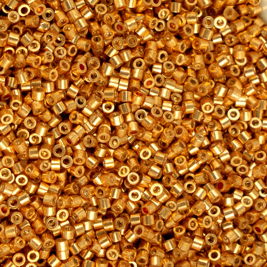 11/0 Cylin Bead, 25g Bag, ElectroGold Coat