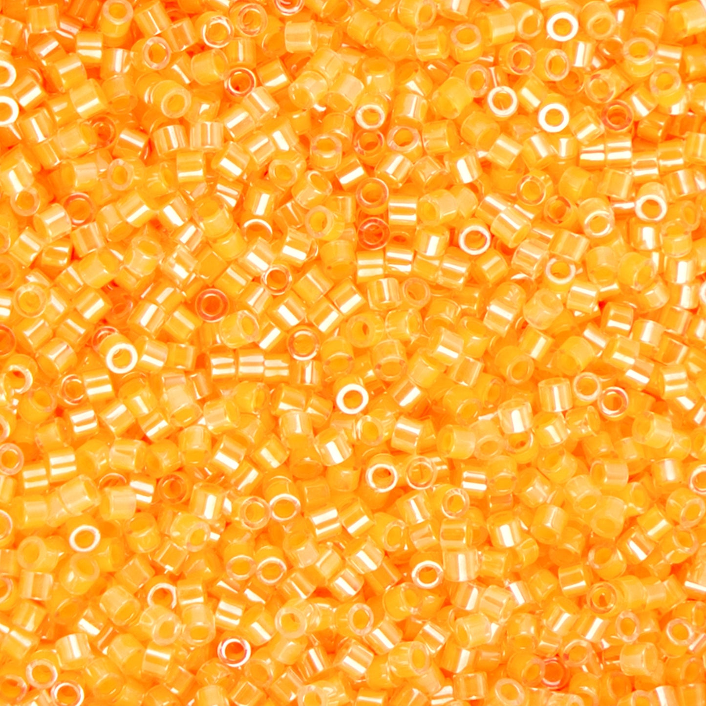 11/0 Cylin Bead, 25g Bag, Neon Light Orange