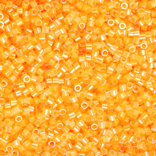 11/0 Cylin Bead, 25g Bag, Neon Light Orange