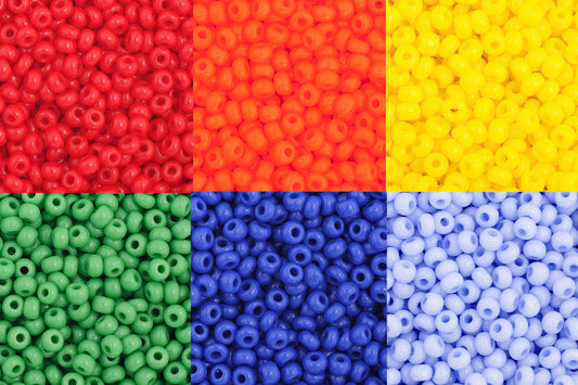 11/0 Seed Bead, Rainbow#1 Color Set