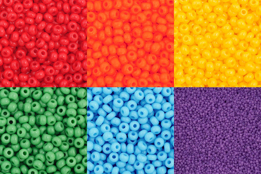 11/0 Seed Bead, Rainbow#2 Color Set
