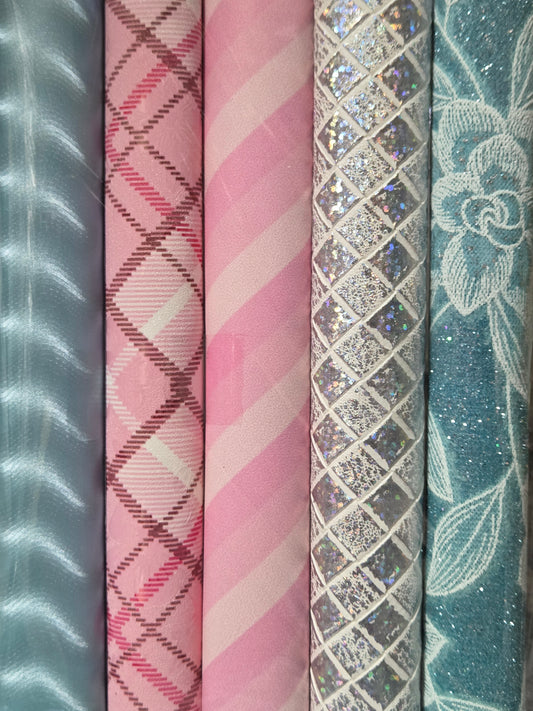 Pink and Blue Backing Set