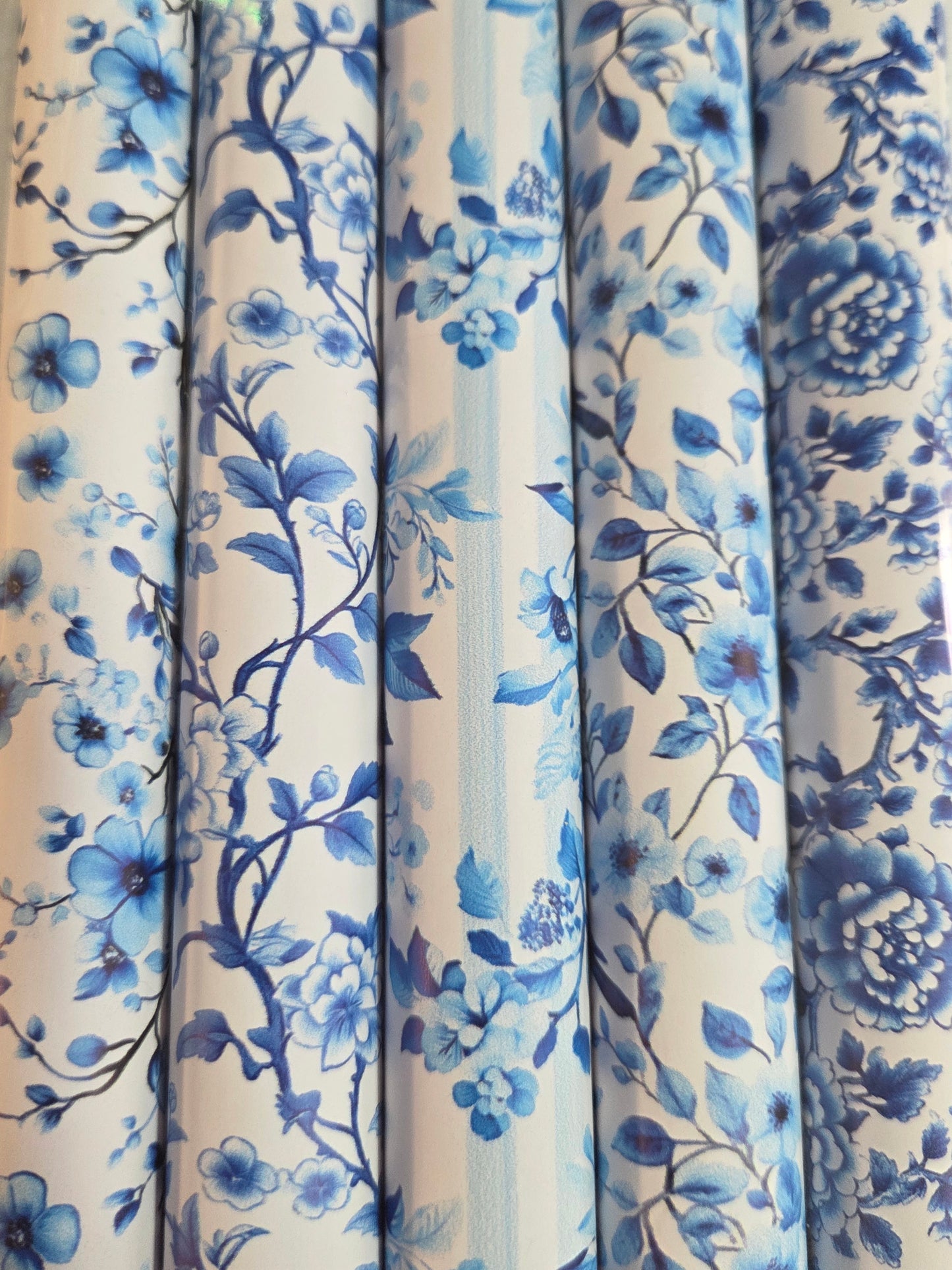 Soft Blue Porcelain Backing Set