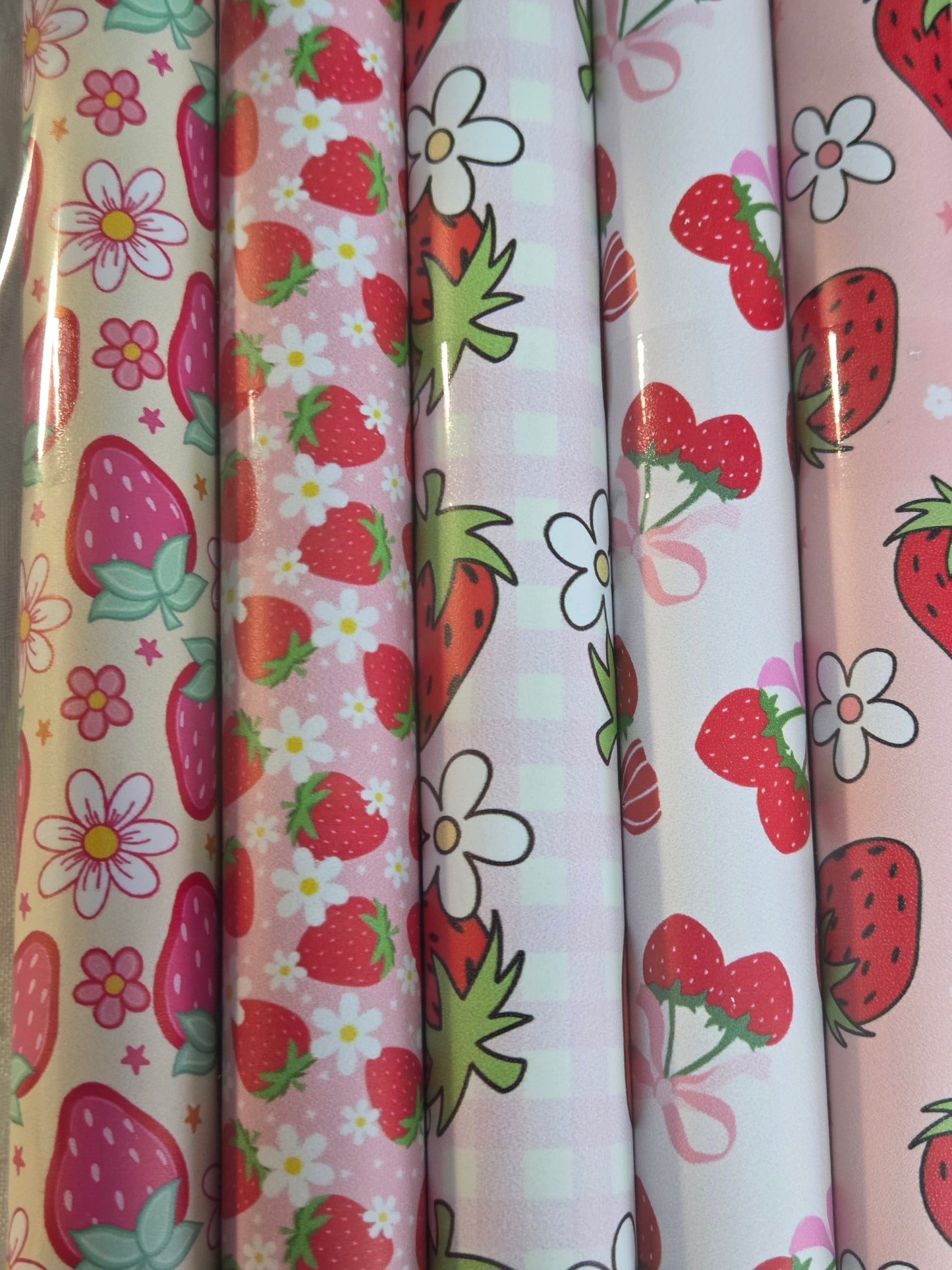 Cute Strawberry Backing Set