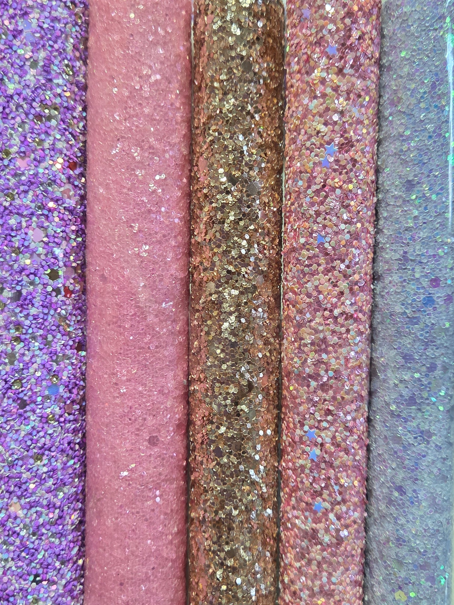 Chunky Glitter Backing Set