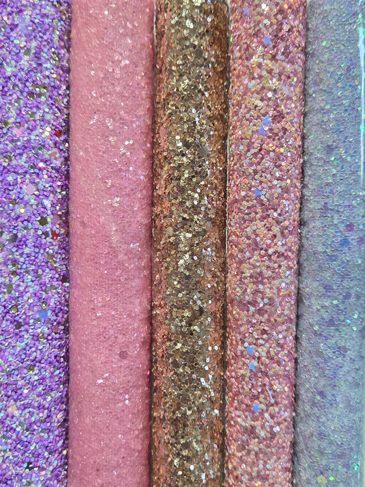 Chunky Glitter Backing Set