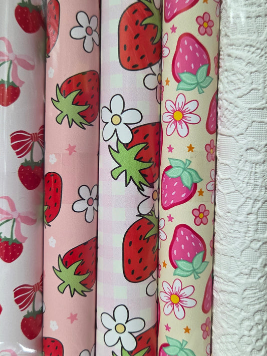 Cute Strawberry Backing Set