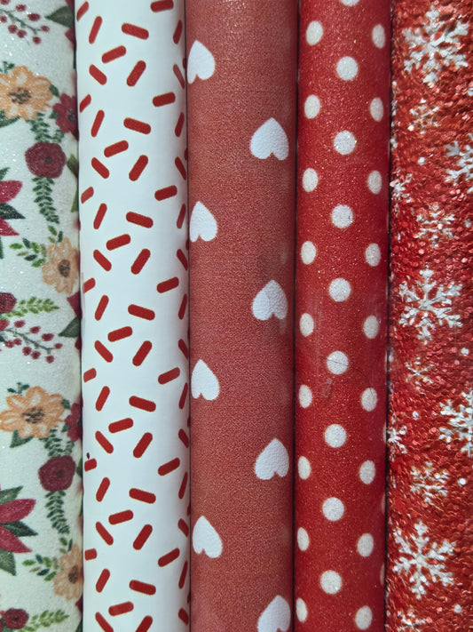 Holiday Red Backing Set